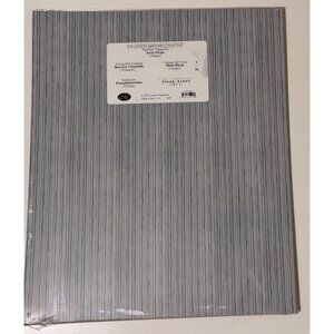 Creative Memories Shades Gray Icicle Stripes 10x12 Photo Mounting Paper NEW